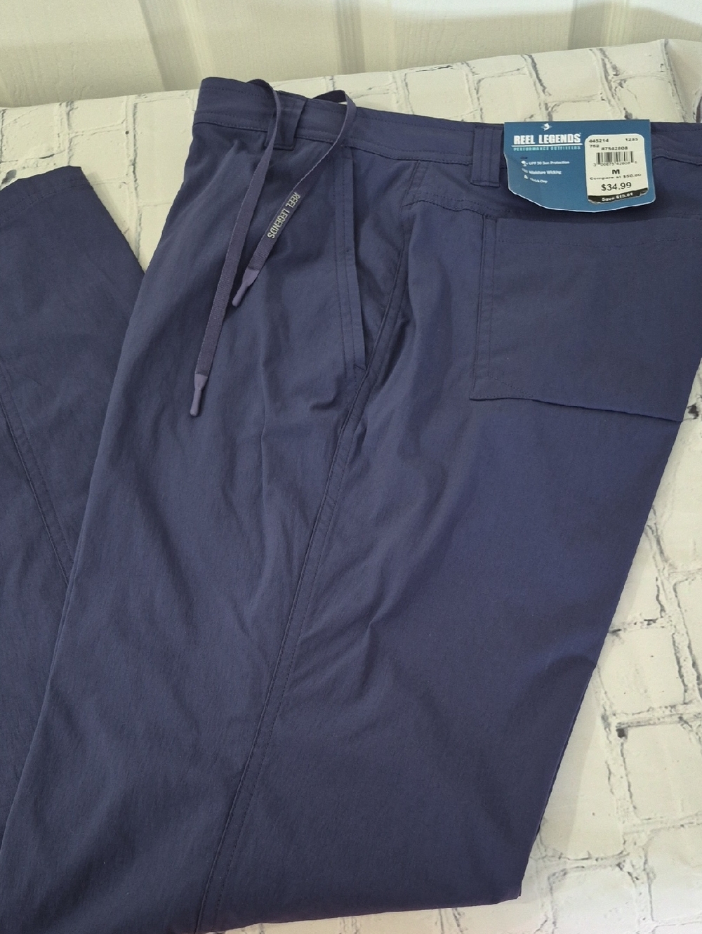 NWTReel Legends Navy Performance Outfitters, Quick Dry, Moisture Wicking, Medium - Picture 5 of 8